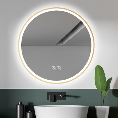 PROSPEROUS OGLEDALO fi 580, LED TOUCH & FOG FREE, ZLATNI OKVIR