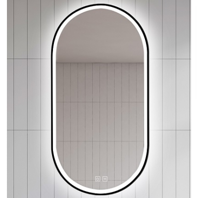 PROSPEROUS OGLEDALO 1100x500, LED TOUCH & FOG FREE, CRNI OKVIR PROSPEROUS OGLEDALO 1100x500, LED TOUCH & FOG FREE, CRNI OKVIR