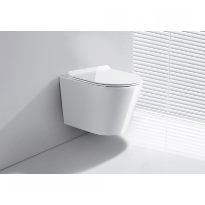 EVEREST  WC ŠKOLJKA RIMLESS KONZOLNA+WC DASKA SOFT CLOSE