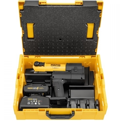 REMS AKKU-PRESS E-22V  ACC BASIC PACK L-BOXX za CIJEVI INOX,pex,fi10-54