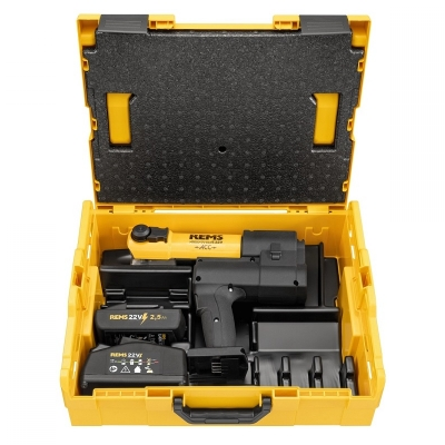 REMS AKKU-PRESS E-22V  ACC BASIC PACK L-BOXX za CIJEVI INOX,pex,fi10-54