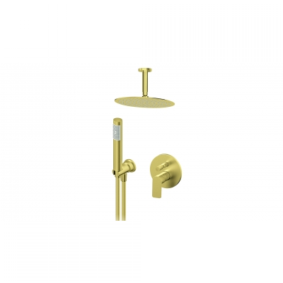 S2 GOLD PODŽB.MJEŠALICA sa stropnim i ručnim tušem (kružna ruža d.250mm