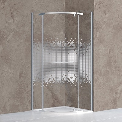 ARDIS TUŠ KABINA polukružna JEDNOKRILNA 90x90x195cm crom profil/pr.staklo 6mm ARDIS TUŠ KABINA polukružna JEDNOKRILNA 90x90x195cm crom profil/pr.staklo 6mm