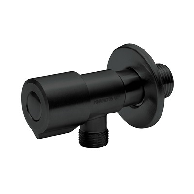KUTNI VENTIL 1/2x3/8” keramički, INOX, BLACK