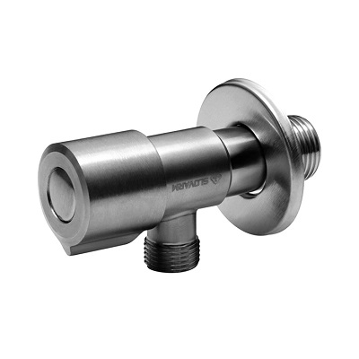 KUTNI VENTIL 1/2x3/8” keramički, INOX, GUN METAL