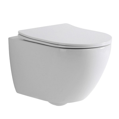 EVEREST TORNADO INVISIBLE WC ŠKOLJKA RIMLESS KONZOLNA+WC DASKA S CLOSE