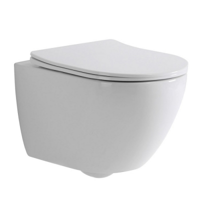 EVEREST TORNADO INVISIBLE WC ŠKOLJKA RIMLESS KONZOLNA+WC DASKA S CLOSE