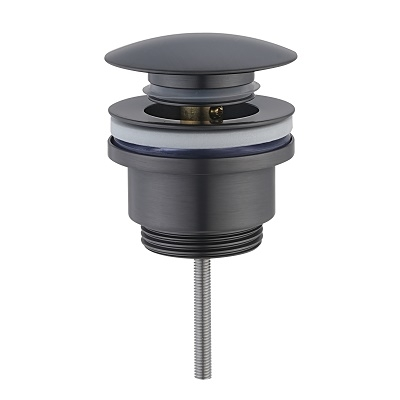 KLIK-KLAK GORNJI DIO SIFONA 5/4” -GUN METAL, bez preliva