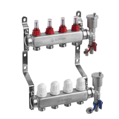 INOX 304 RAZDJELNIK PODNOG GRIJANJA 4 KRUGA