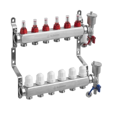 INOX 304 RAZDJELNIK PODNOG GRIJANJA 6 KRUGOVA