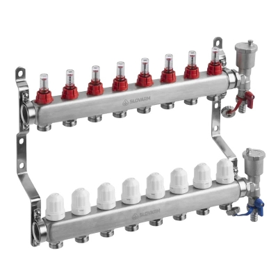 INOX 304 RAZDJELNIK PODNOG GRIJANJA 8 KRUGOVA