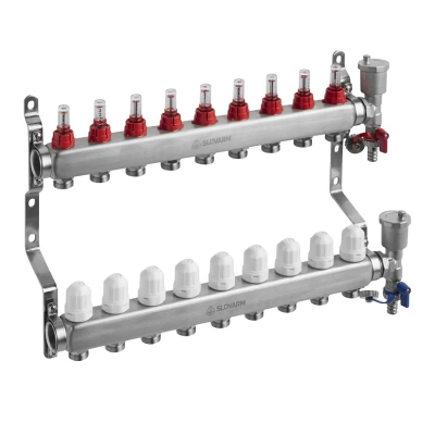 INOX 304 RAZDJELNIK PODNOG GRIJANJA 9 KRUGOVA