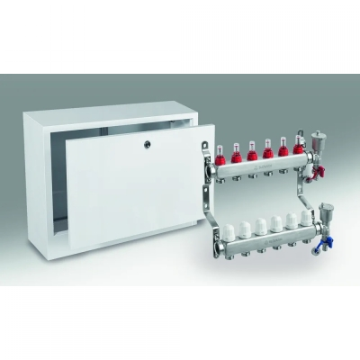 KUTIJA ZA  RAZDJELNIK PODNOG GRIJANJA 6 KRUGOVA ,ZIDNA