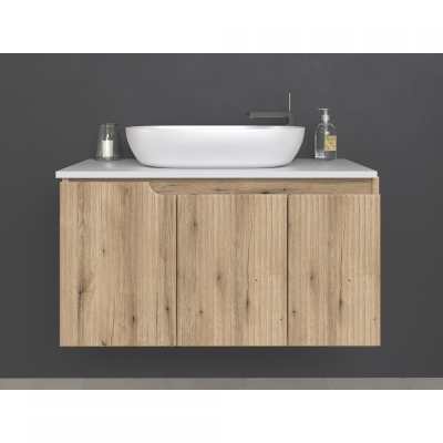 EURIDIKA PINO/OAK H-UP 100 KUPAONSKA BAZA 100x48cm s dvije ladice